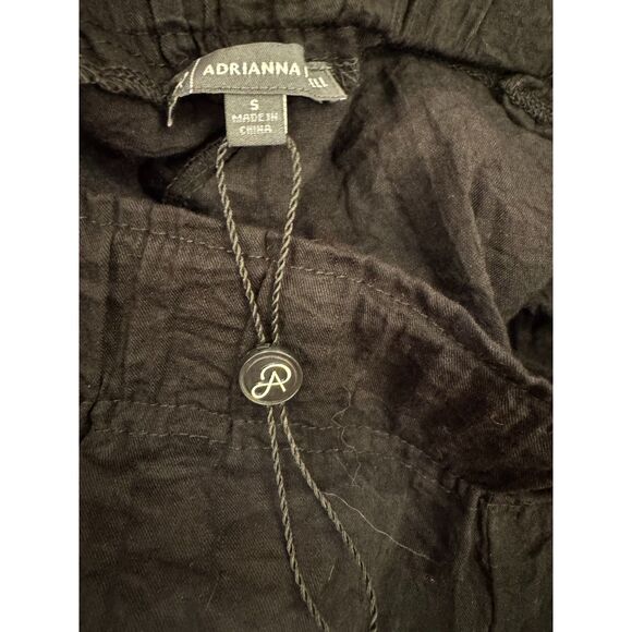 Adrianna Papell NWT Black Cropped Gaucho Pants Size 10 Flowy Business Casual - Picture 4 of 6